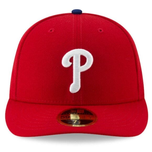 3/$60 NEW New Era Philadelphia Phillies Postseason Low Profile 59FIFTY Hat 7 1/4 - Picture 2 of 6